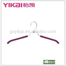 Simple EVA foam coated padded metal shirt hangers with belt rack